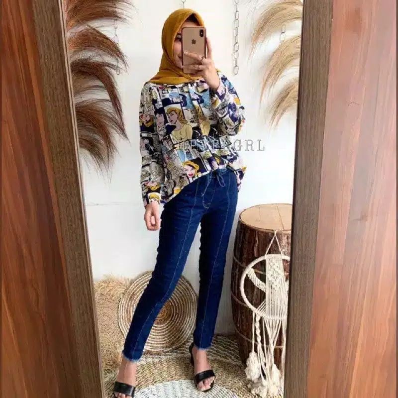 (COD) Agatha Jeans - Celana Panjang Wanita - Celana Jeans Cantik - Jeans WanitaTrend