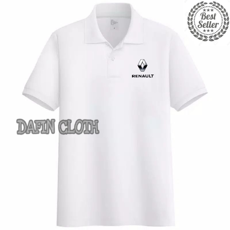 Polo Shirt Kaos Kerah Pria Renault