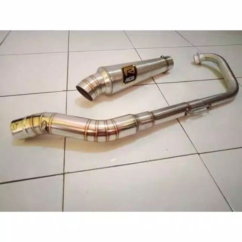 knalpot RCB panjang corong all byson sonic scorpio vixion tiger GL MP MX FU CB R15 VERSA DLL