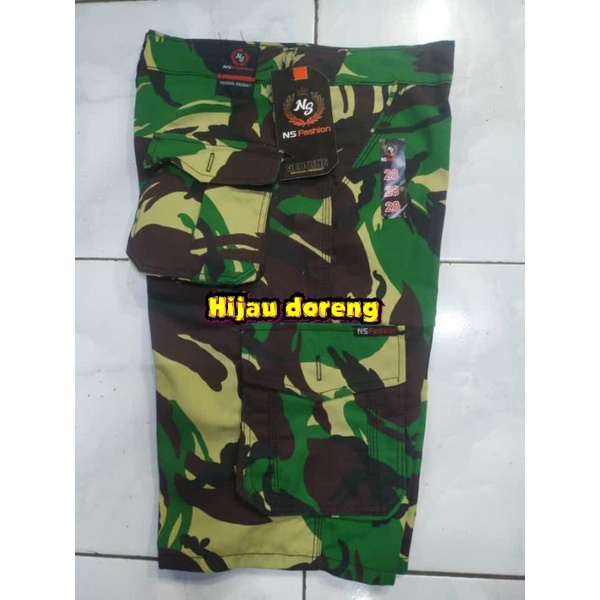 COD CELANA KIMPUL PENDEK CARGO TACTICAL PDL WARNA DORENG