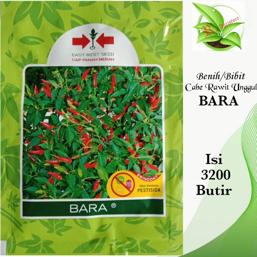 Benih / Bibit Cabe Rawit Hijau BARA Isi 3200  Biji | Bibit Cabai Rawit