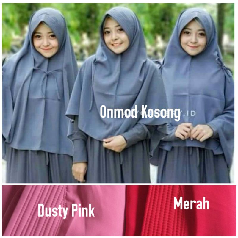 Khimar tali simpel Pet antem wolfis