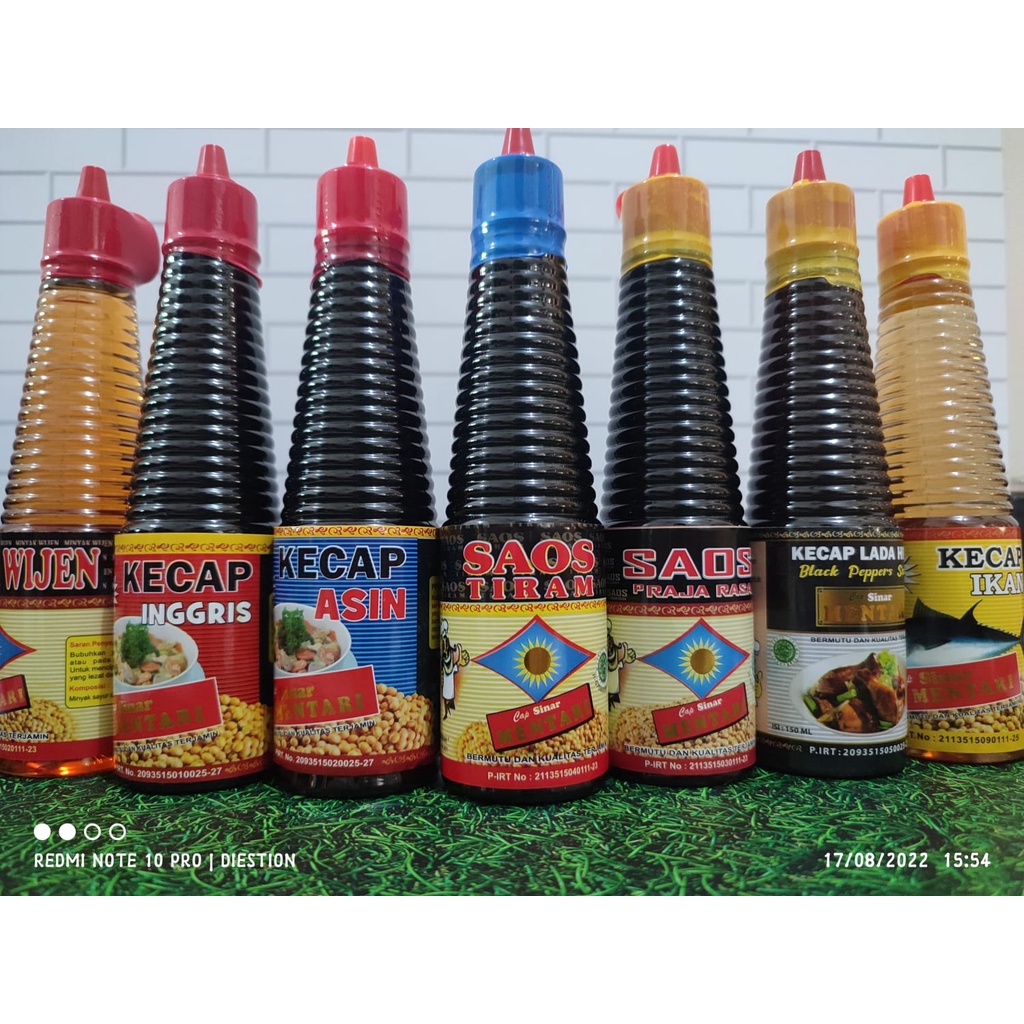 Paket Hemat 2 Isi 7 [Minyak Wijen, Kecap Inggris, Kecap Ikan, Kecap Asin, Kecap Lada Hitam, Saos Tiram, Saos Rajarasa]