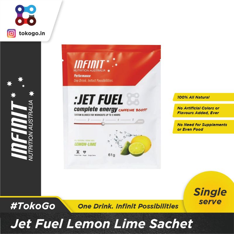 INFINIT :JET FUEL complete energy - LEMON LOIME (SACHETS)