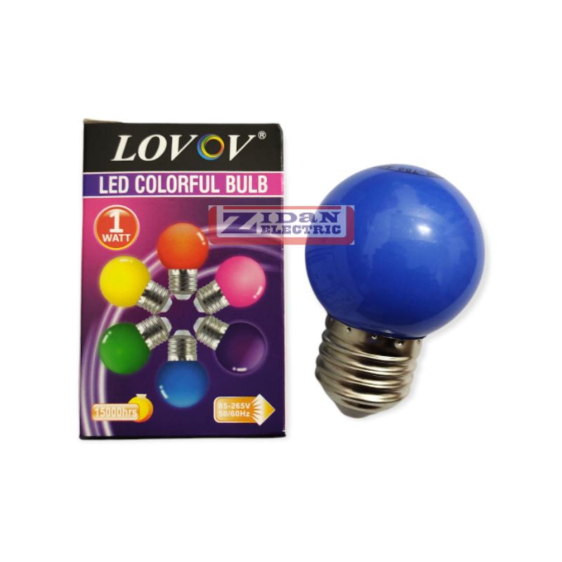 Lampu Led Warna 1 Watt / Lampu Tidur Led 1w Warna Lovov