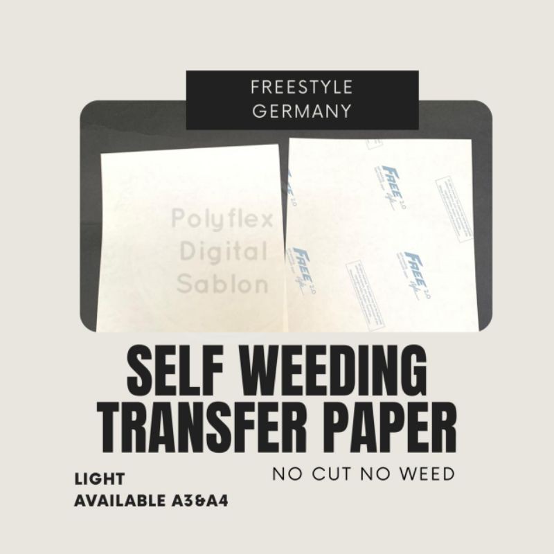 

TRANSFER PAPER LIGHT SELF WEEDING NO CUT NO WEED FREESTYLE GERMAN UKURAN A3