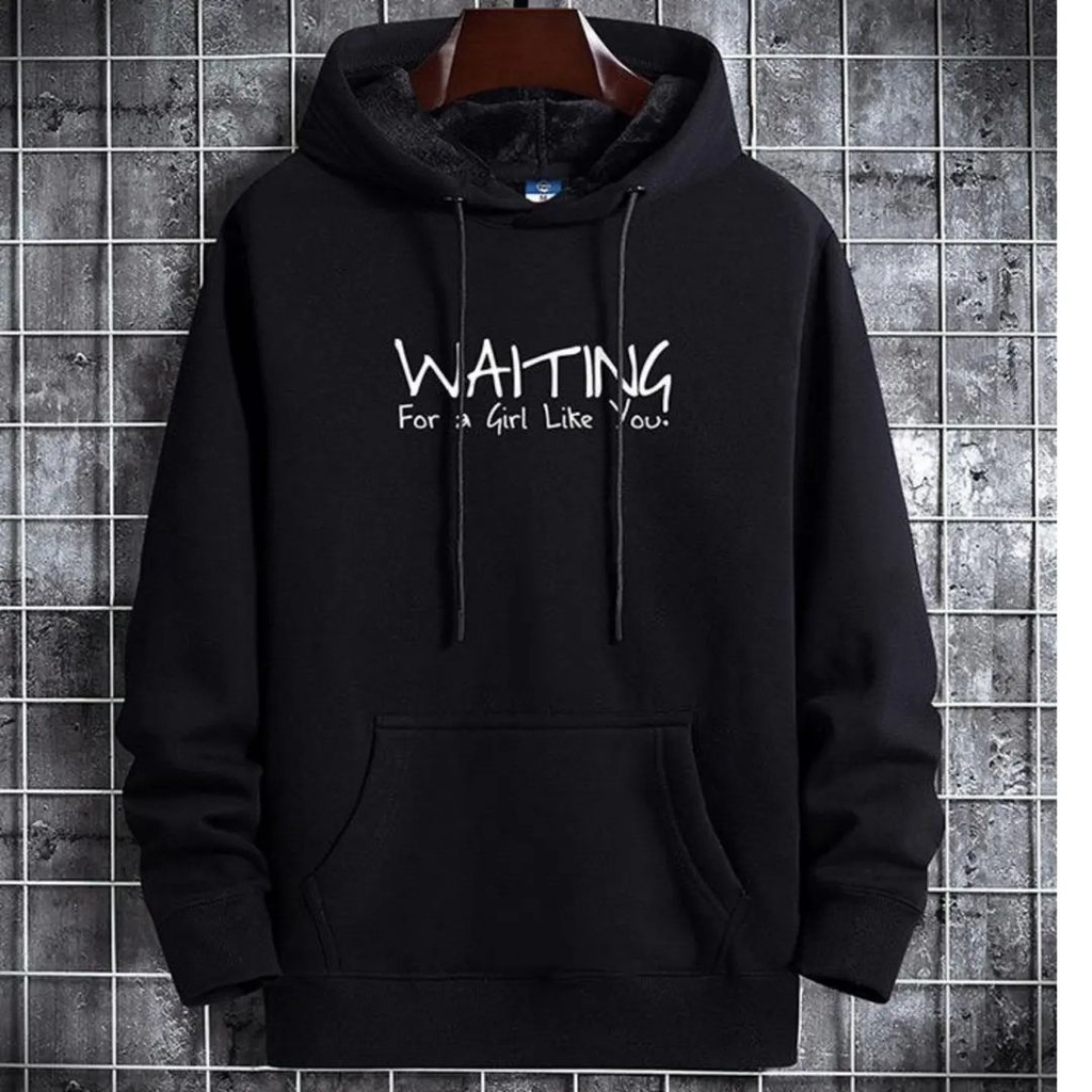 Sweater Hoodie WAITING jaket pria/wanita