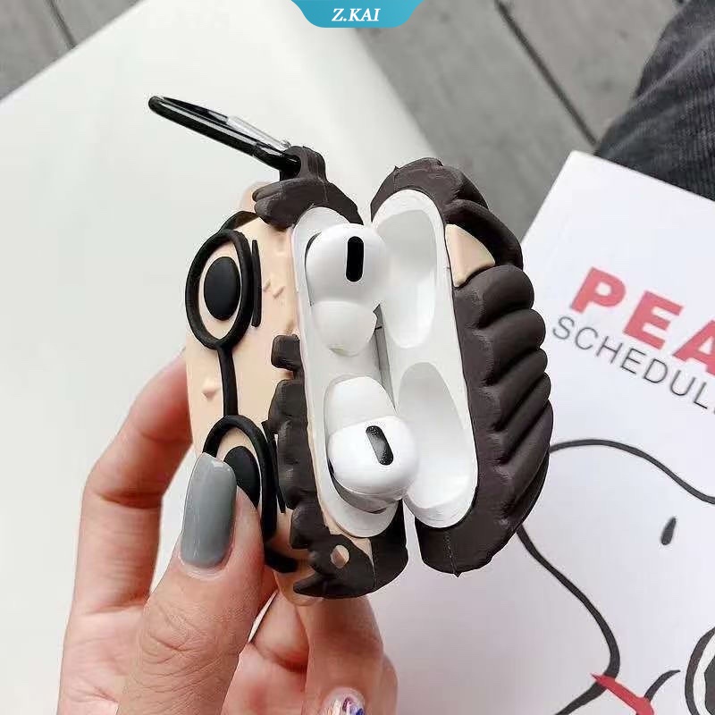 Case Earphone Bahan Silikon Motif Kartun Anime Boy Untuk Airpods 2 / 1 / pro