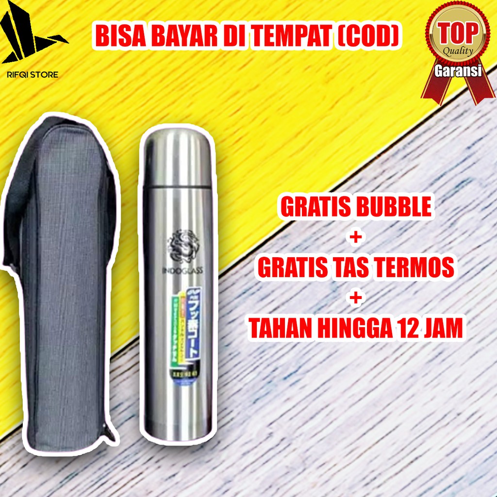 TREMOS TERMOS STAINLESS STEEL 500 ML FREE TAS TERMOS AIR PANAS ES KECIL MINI POLOS E0931.1