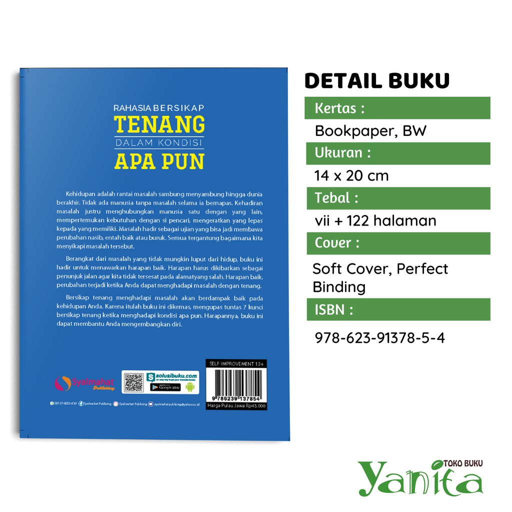 Syalmahat Publishing Buku Motivasi & Inspirasi Rahasia Bersikap Tenang Dalam Kondisi Apapun-2
