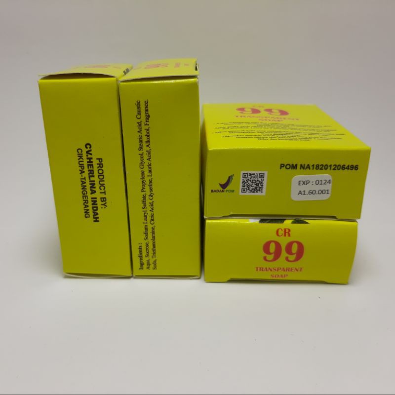 SABUN 99 TRANSPARANT ORIGINAL 60gr