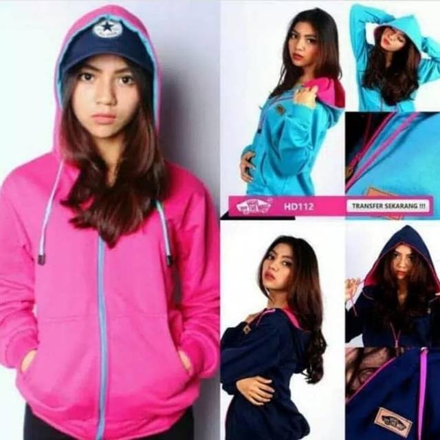 Vans Oblong / Jaket Hoodie Vans / Sweater Vans - Navy Blue, L