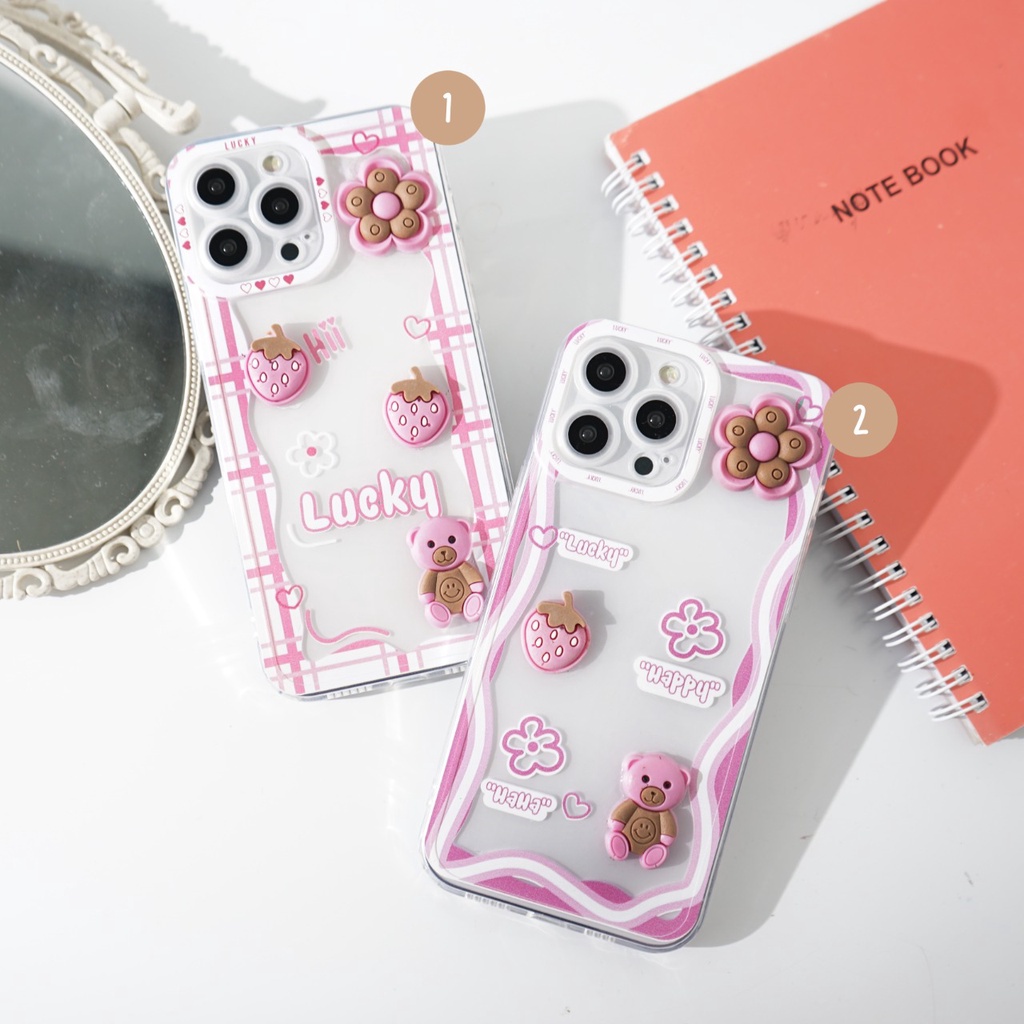 (3D5) Softcase Macaron Timbul 3D For All Type Xiaomi R.9T - Poco X3 - R 4a - R 5a - R 9c - R note 10