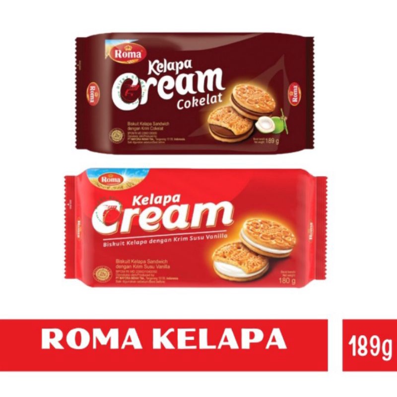 

ROMA KELAPA 300gr & ROMA KELAPA CREAM CHOCOLATE 189gr