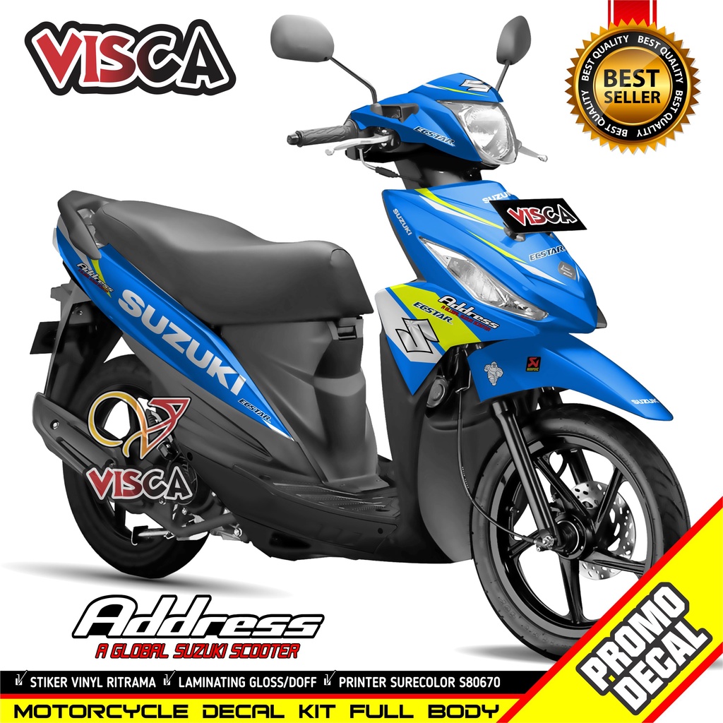 Decal Suzuki Address Full Body Stiker Suzuki Address Full Body Striping Suzuki Address Full Body Liv