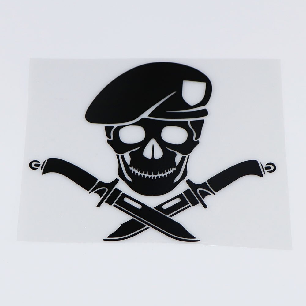 Baret Tentara Stiker Tulang Tentara Army Seram Pisau Baret Tengkorak Pemburu Stiker Decal Sepeda Mot
