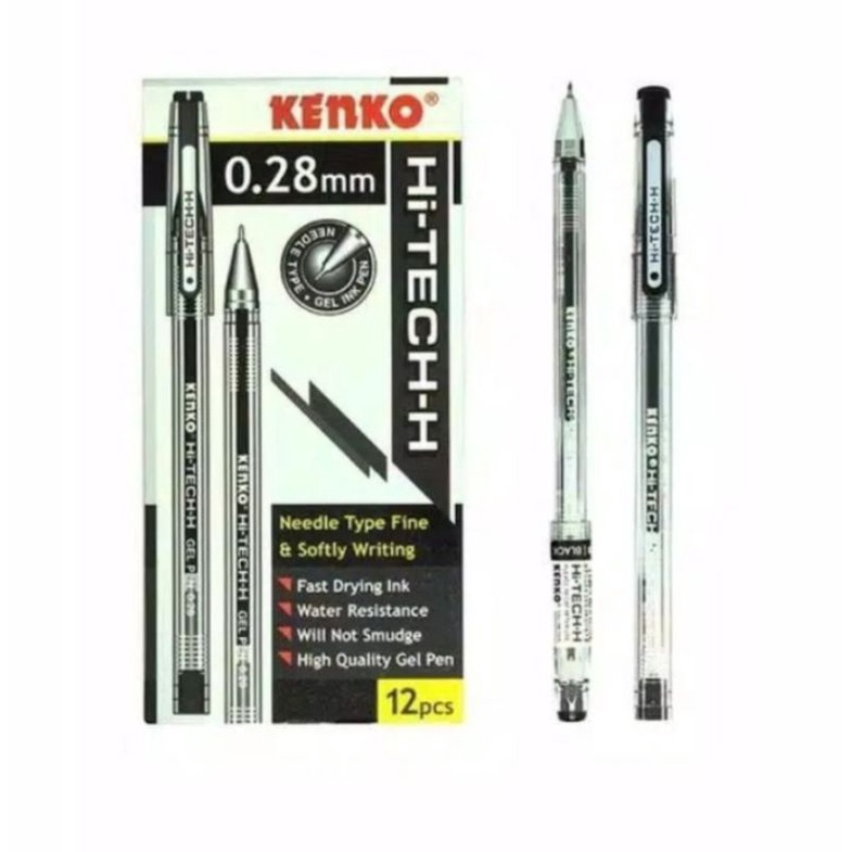 

Pen gel Kenko Hi Tech 0.28 Hitam