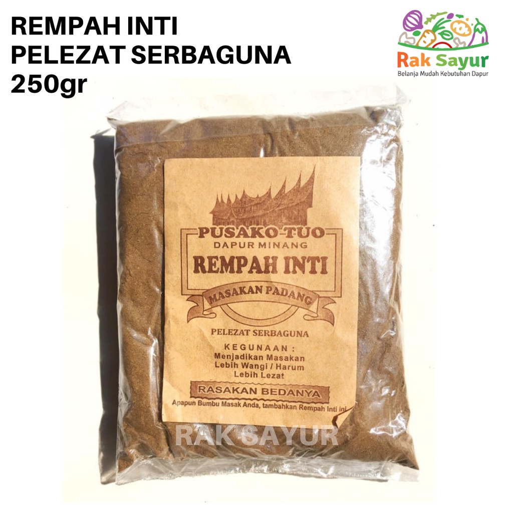 

Bumbu Rempah Inti 250gr Pelezat Serbaguna Masakan Dapur Padang Pusako Tuo
