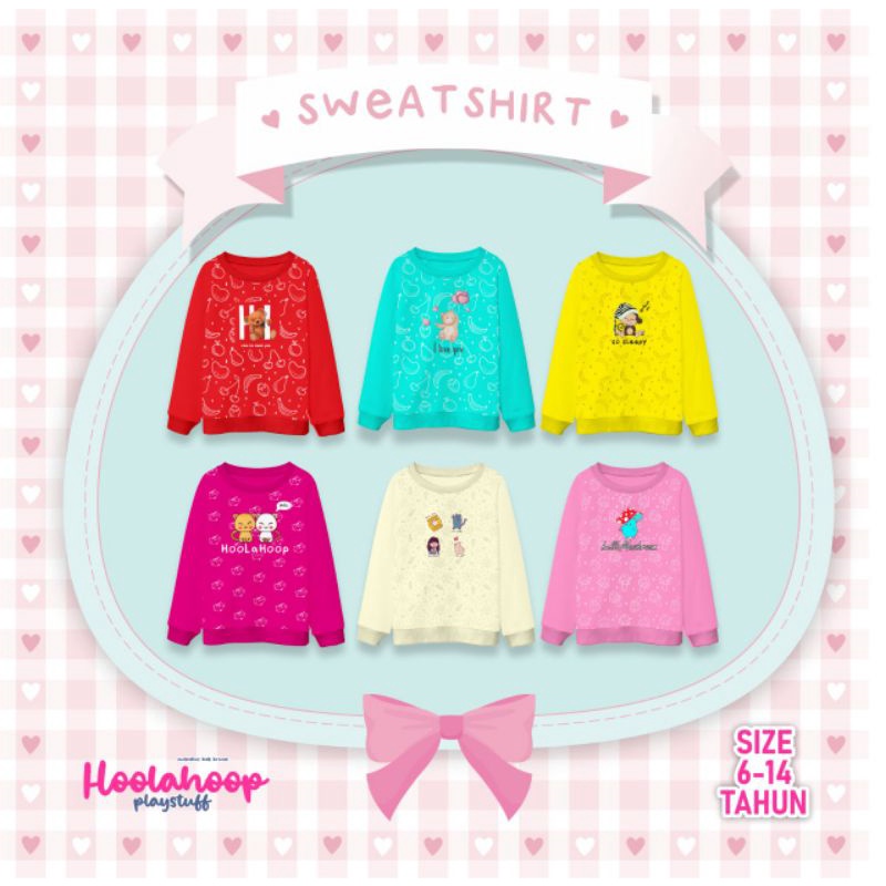Sweater Kaos Lengan Panjang Perempuan Anak Remaja Tanggung Sweater Panjang Remaja Tanggung hoolahoop