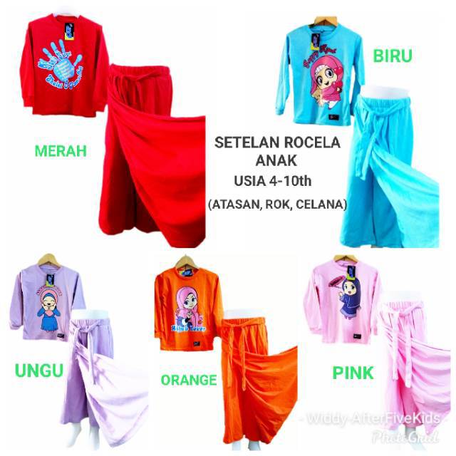 ROCELLA ANAK / SETELAN ROCELLA ANAK / SETELAN MUSLIM ANAK/STELAN ROCELLA ANAK