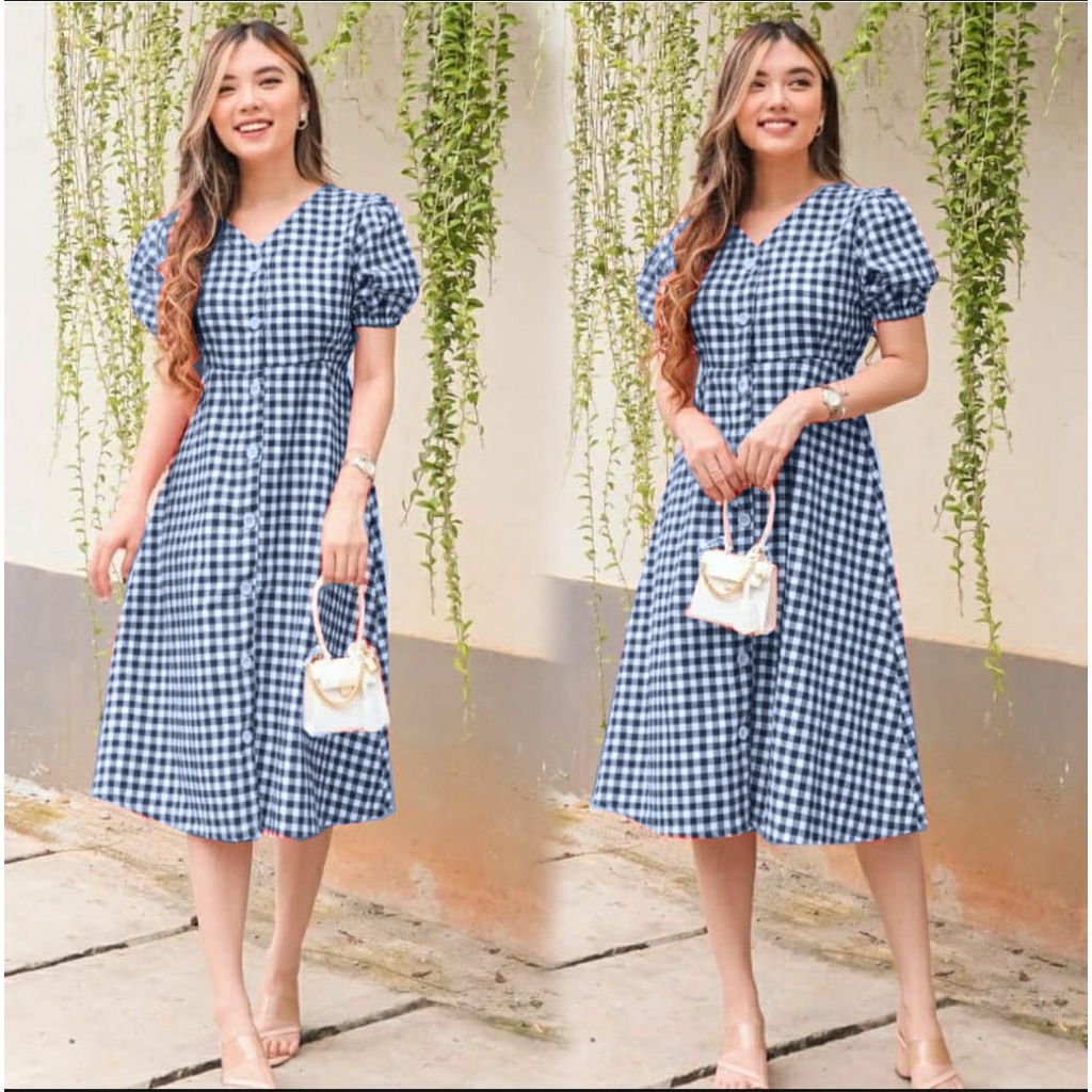 WE-STORE-DRESS NATAL-DRESS CASUAL-DRESS WANITA REMAJA-GAUN NATAL-GAUN KEKINIAN-DRESS KOREA