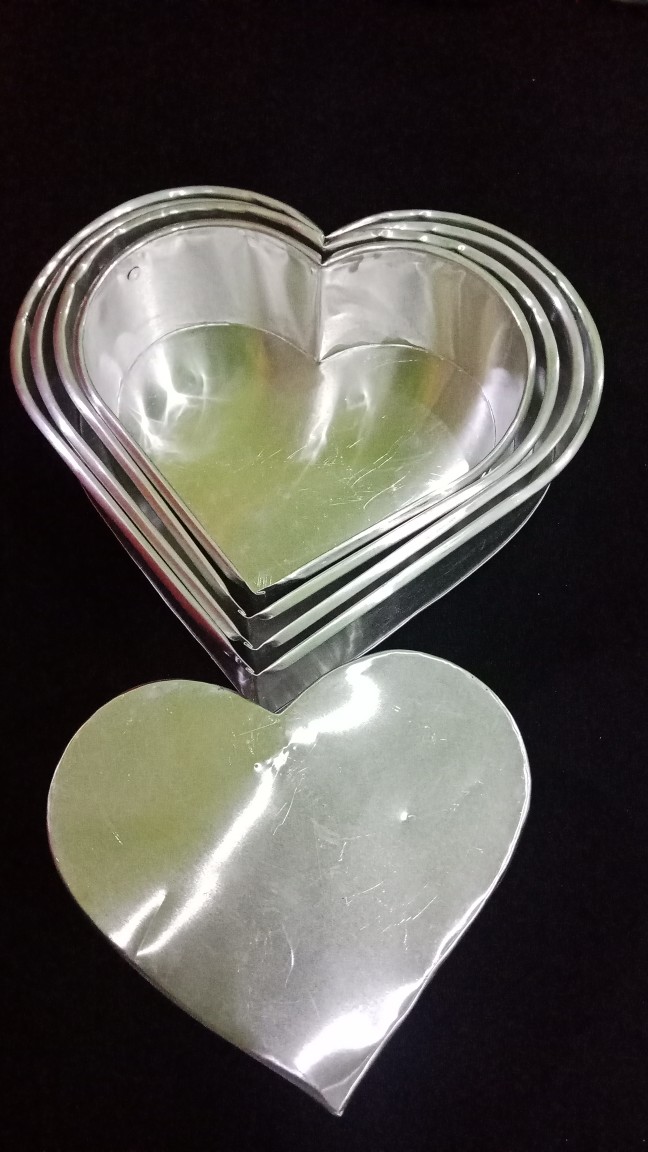 Loyang Hati Aluminium 5 Set