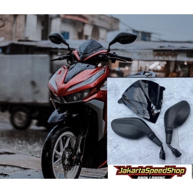 TERBARU PAKETAN VISOR VARIO 125/150 NEW KEYLESS VARIO TECHNO 110 KARBU SUPRA X 125 PLUS SPION SEPION