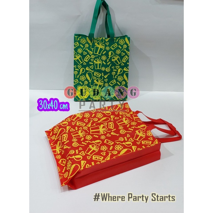 

✨ BISA COD ✨ Spunbond Party Press/Gomico Party/Tas Ultah/Tas Bingkisan/Goody Bag