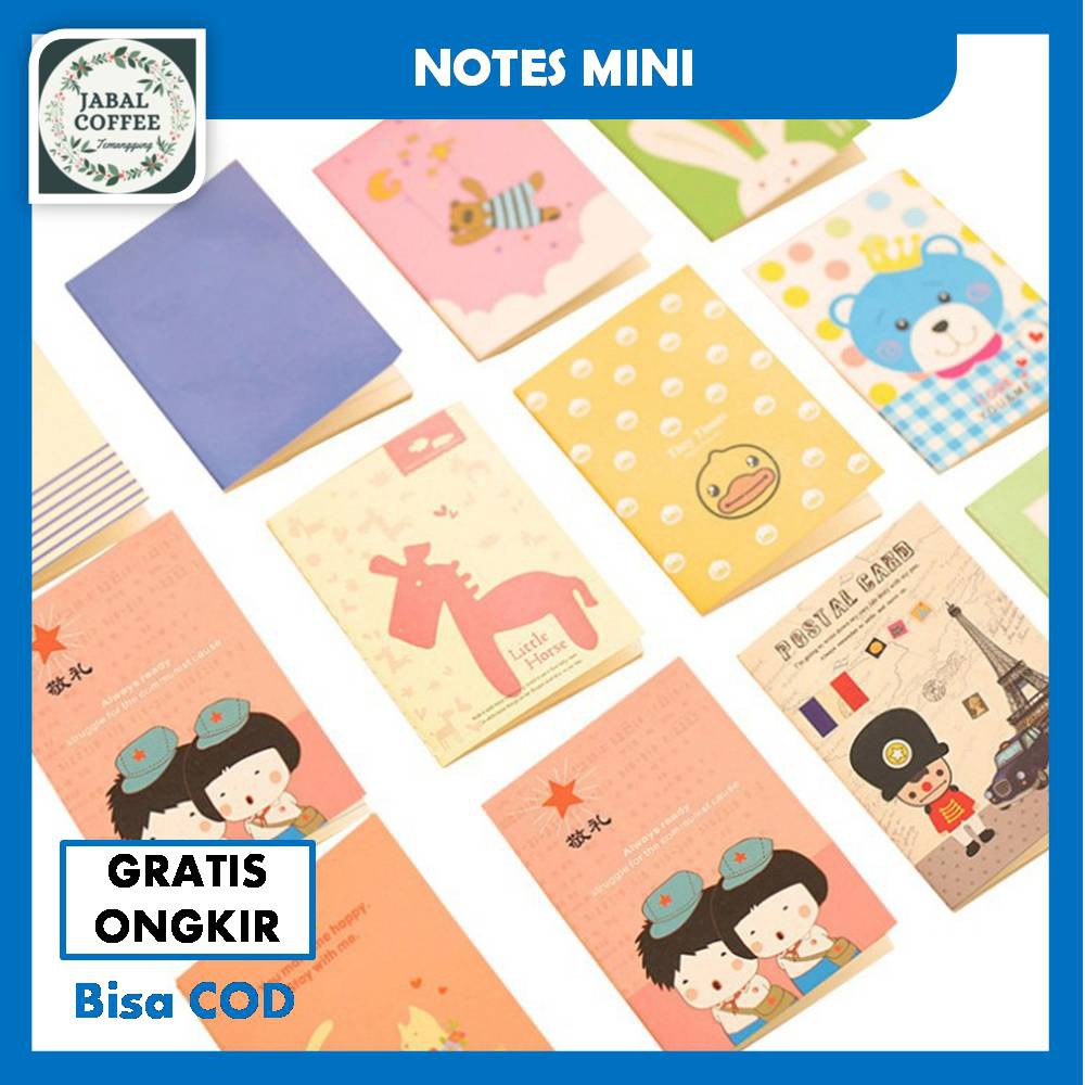 Buku Tulis Garis Mini / Notebook Mini / Buku Tulis Mini Notebook / Memo Motif / Notebook Mini J90