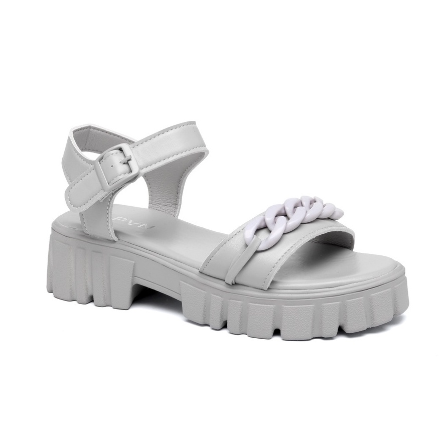 PVN Doyoung Sandal Tali Wanita All Black 397-Shana - Grey