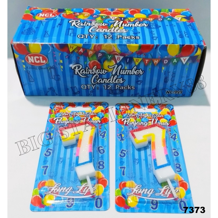 LILIN ULTAH NCL ANGKA GLITER NC-999