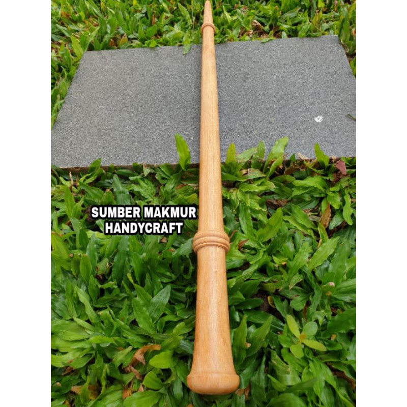 Tongkat komando kayu cendana wangi alami