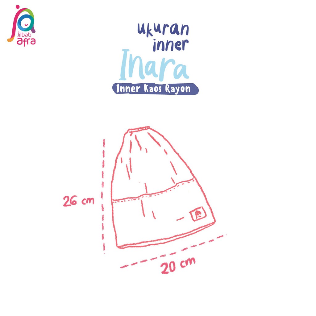 Ciput Inner Jilbab Arfa (Used to be Afra) - Inara Inner Hijab - Bahan Kaos Rayon HQ