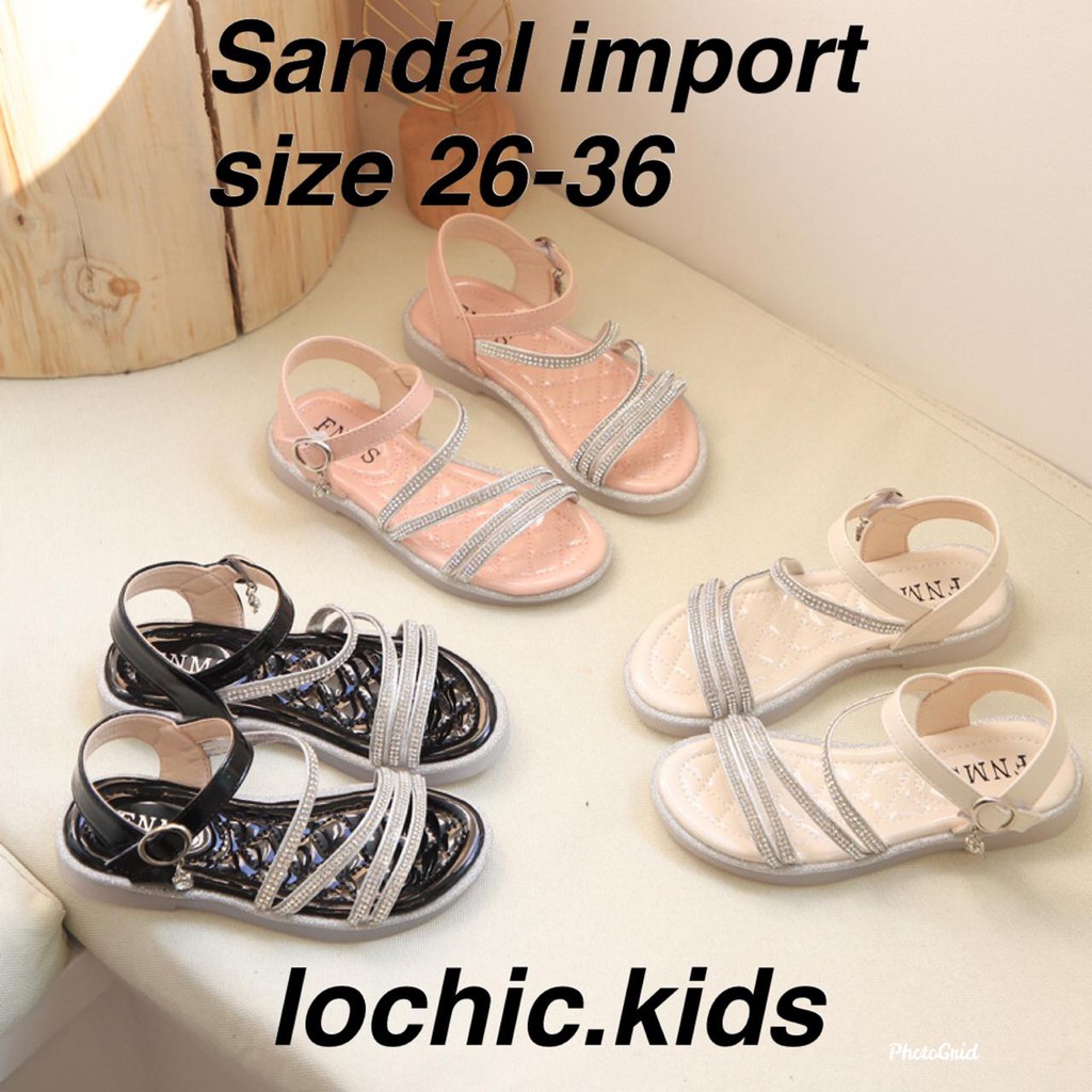 Lochic A30 Sandal  anak pesta  26 36 bahan super lembut 