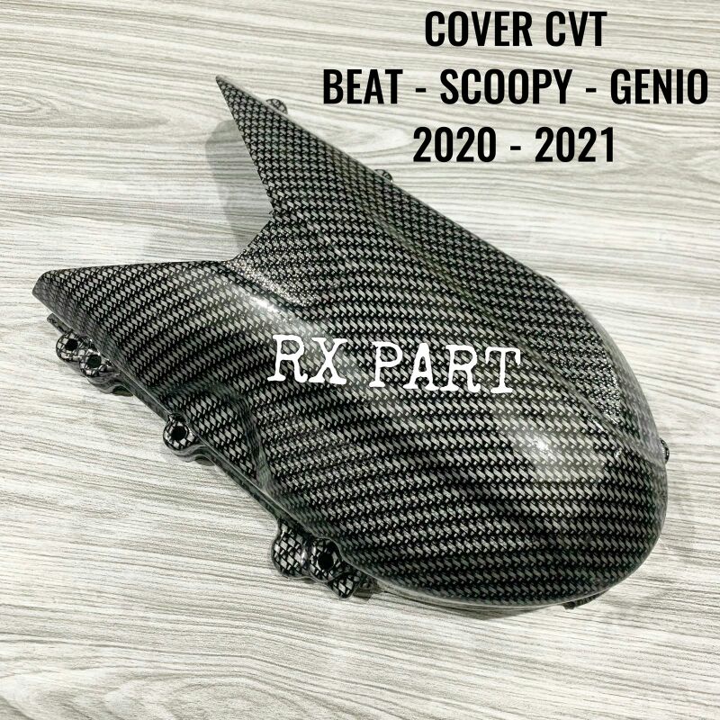 Cover Tutup CVT HONDA GENIO, SCOOPY BEAT 2020 - 2021 DELUXE Carbon / Karbon