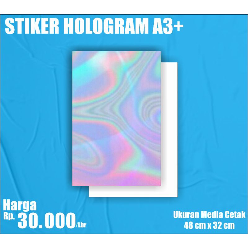 

STIKER HOLOGRAM A3+