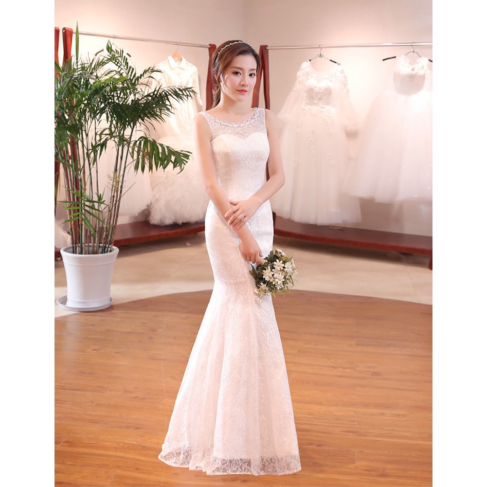 Gaun Pengantin 0300720 Putih Mermaid Wedding Gown Wedding Dress