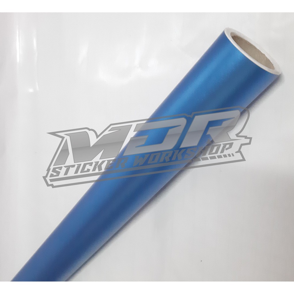 Stiker skotlet biru muda flashmate biru muda chrome doff biru muda dop metalik