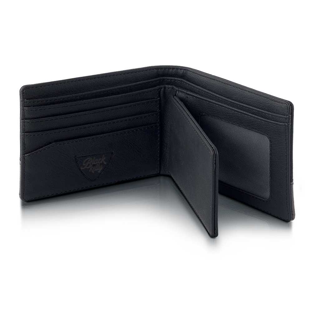 Dompet Lipat Pria Simpel Kulit PU Sintetis Keren Original Distro Casual Hitam