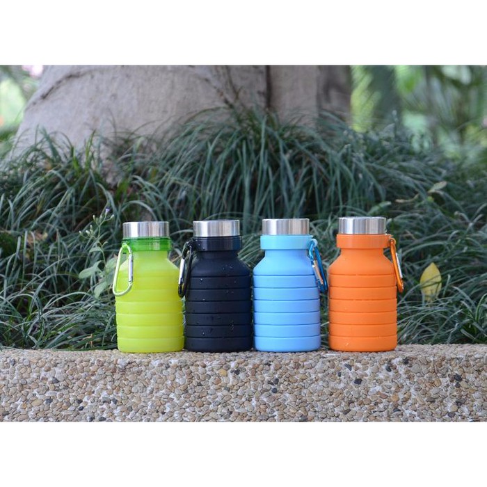 550ml Folding Silicone Bottle botol minium silicone outdoor botol gym