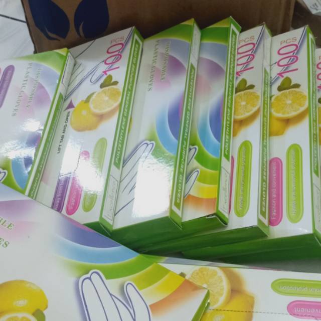 Sarung tangan plastik isi 100pc