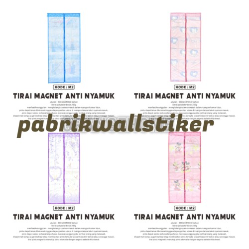 Tirai Anti Nyamuk Pintu Tirai Kelambu Magnet Murah Import (90Cm X 210Cm)