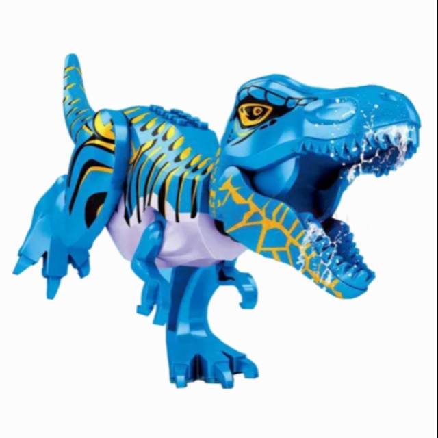 blue jurassic world lego