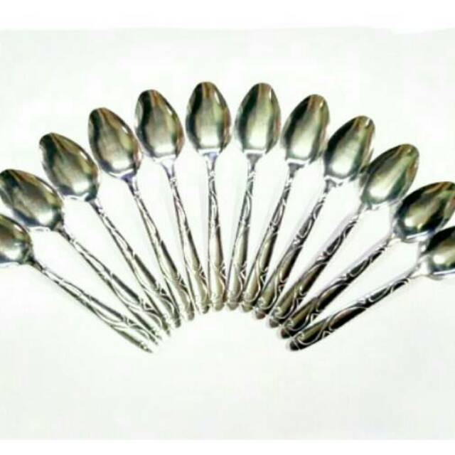 Sendok Makan Stainless Import Motif Ukiran