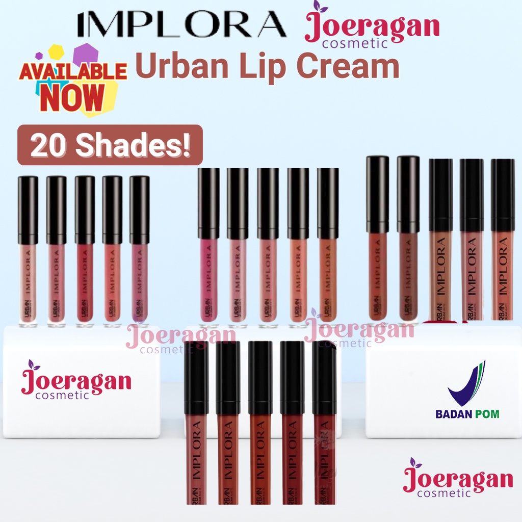 IMPLORA Urban Lip Cream Matte Original BPOM Lipstik Lipcream