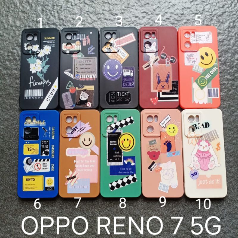 Case Oppo Reno 7 5G . Oppo Reno Tujuh 5G motif cewek soft case softcase softshell silikon cover casing kesing housing