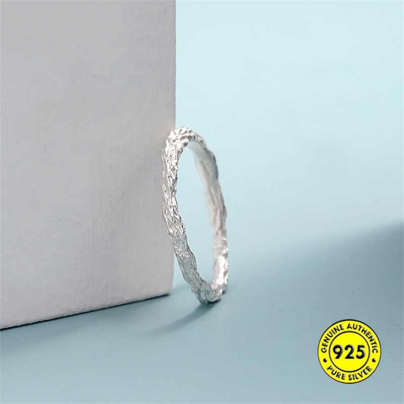 Cincin Adjustable Bahan S925 Silver Gaya Korea Untuk Wanita