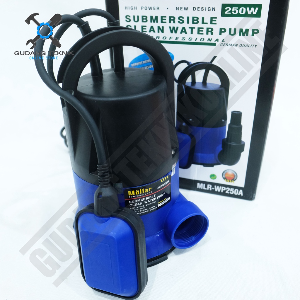 Pompa Air Celup Otomatis MOLLAR WP250A / Pompa Celub Air Bersih WP 250A - Submersible Clean Water Pump