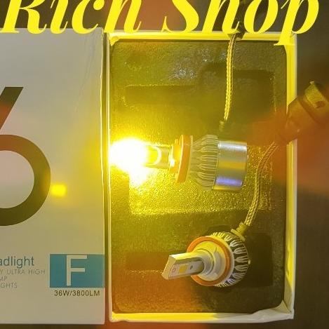 ➯ Led Foglamp Headlamp C6 H11, H8, H9 Yellow / Kuning ●