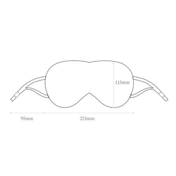 Xiaomi Jordan &amp; Judy Sleeping Mask Penutup Mata Double Sided Breathable Ice Silk Eye Patch HO389